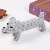 Natural Jute Dog Chewing Rope For Dental Tough With Cute Animals Fruit Eco-Friendly Knot