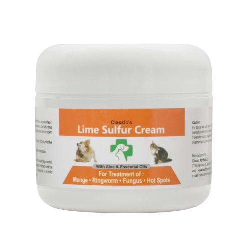 Lime Sulfur Pet Skin Cream - Pet Care and Veterinary Treatment for Itchy and Dry Skin - Safe Solution for Dog; Cat; Puppy; Kitten; Horse… Lime Sulfur Pet Skin Cream - Pet Care and Veterinary Treatment for Itchy and Dry Skin - Safe Solution for Dog; Cat; Puppy; Kitten; Horse…