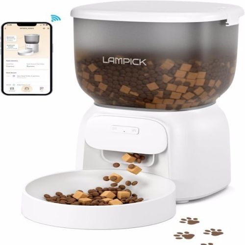 Automatic Cat Feeder - WiFi Cat Food Dispenser with APP Control Up to 15 Portions 10 Meals Per Day, Dual Power Supply Pet Feeders for Cats/Dogs (4L/16 Automatic Cat Feeder - WiFi Cat Food Dispenser with APP Control Up to 15 Portions 10 Meals Per Day, Dual Power Supply Pet Feeders for Cats/Dogs (4L/16
