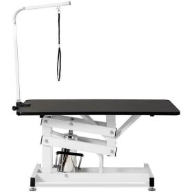 Hydraulic Dog Pet Grooming Table Heavy Duty Big Size Z-Lift Pet Grooming Table (Color: As Picture)